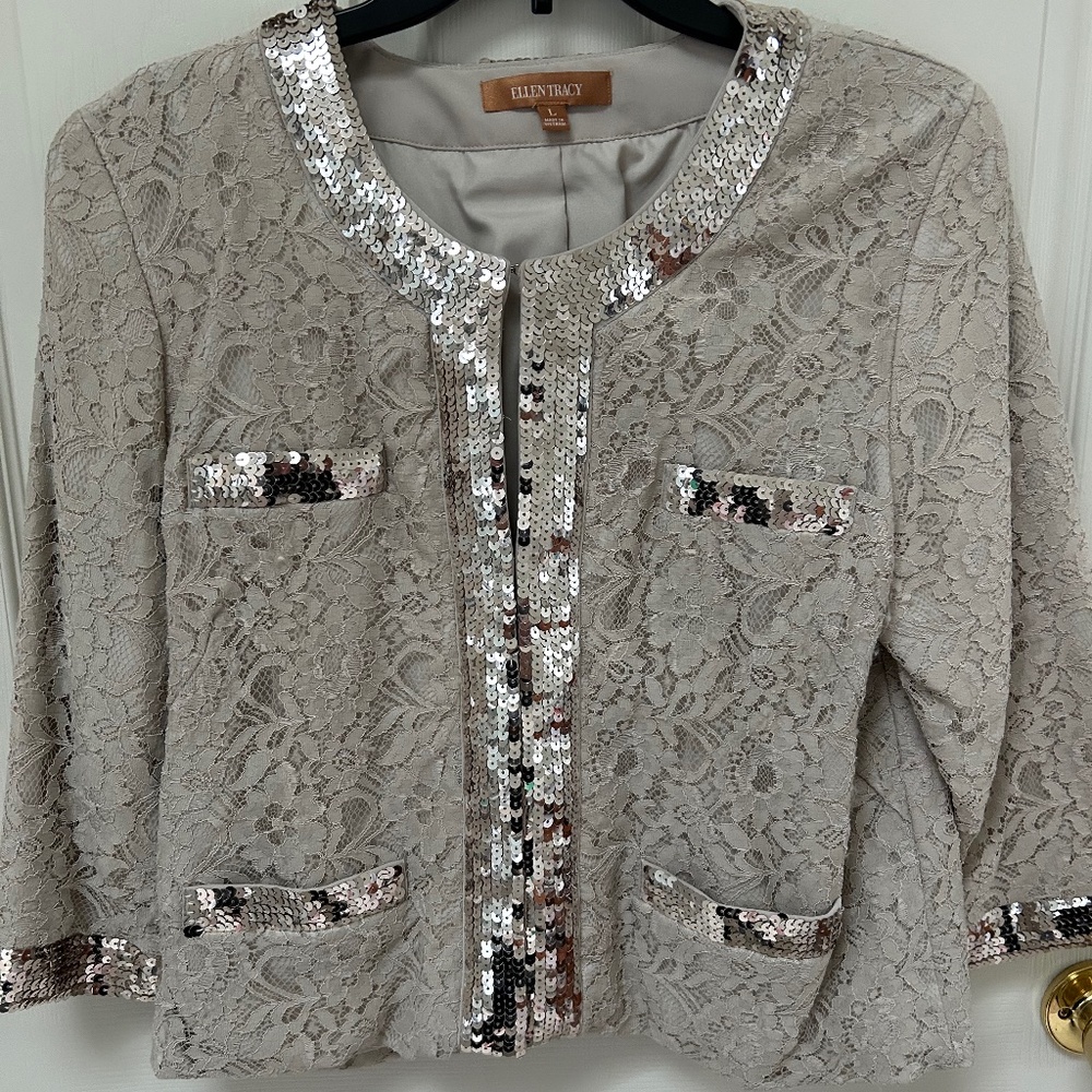Formal sequin jacket
